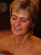 Amateur housewife sucking cock and spreading those legs